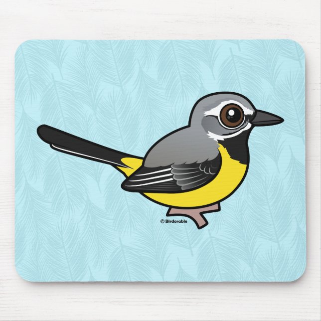 Birdorable Gray Wagtail Mousepad (Vorne)