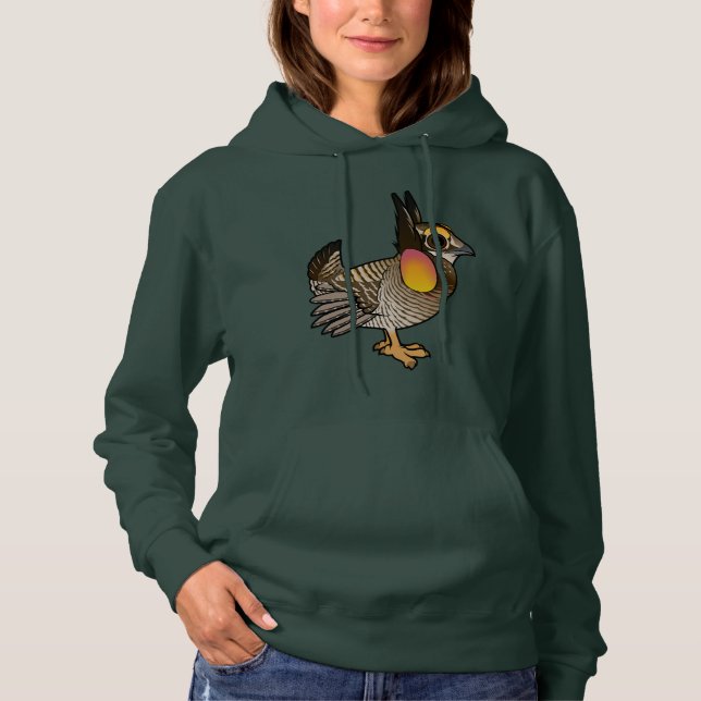 Birdorable Greater Prairie-Huhn Hoodie (Vorderseite)