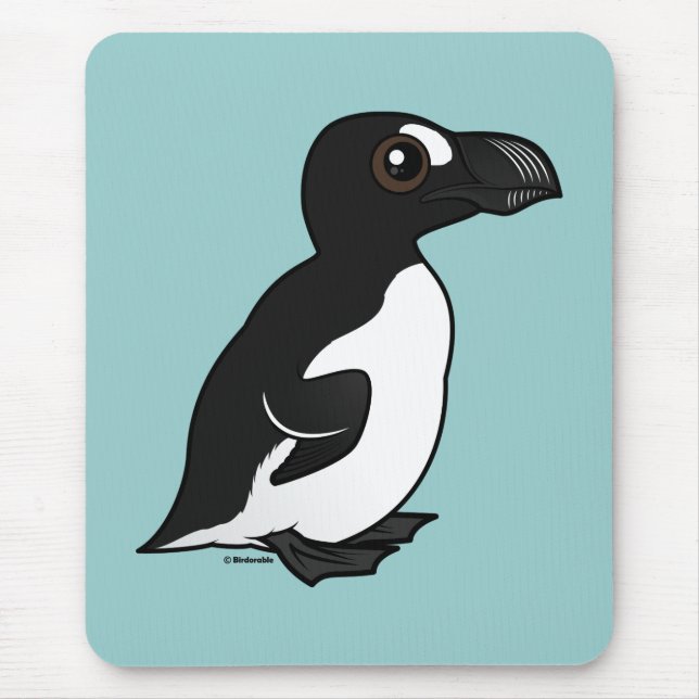 Birdorable großer Auk Mousepad (Vorne)