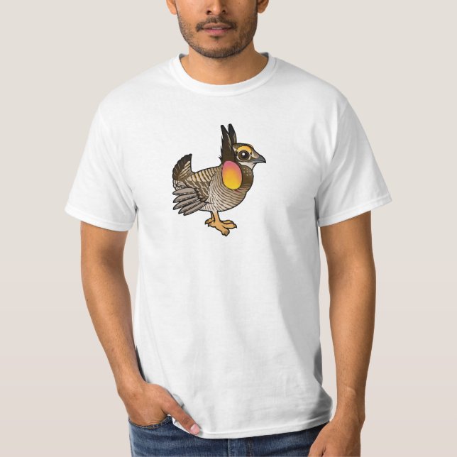 Birdorable größeres Grasland-Huhn T-Shirt (Vorderseite)