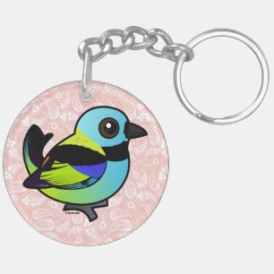 Birdorable Grün-köpfiger Tanager Schlüsselanhänger