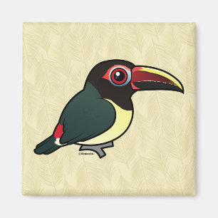 Birdorable grünes Aracari Magnet
