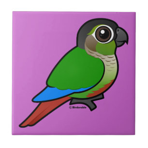 Birdorable Grünes-cheeked Conure Fliese