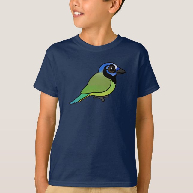 Birdorable grünes Jay T-Shirt (Vorderseite)