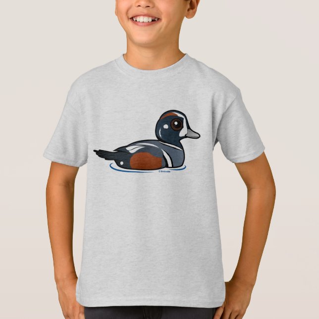 Birdorable Harlekin-Ente T-Shirt (Vorderseite)