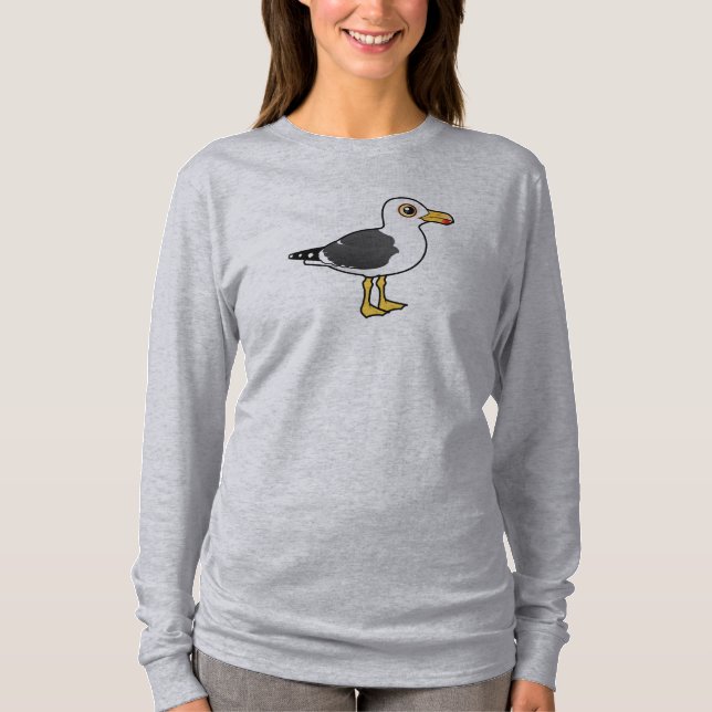 Birdorable Heringsmöwe T-Shirt (Vorderseite)