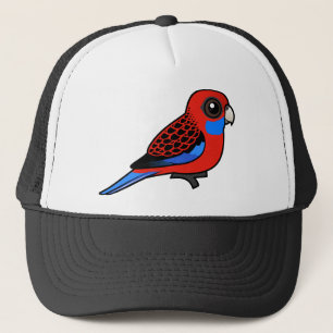 Birdorable Hochrot Rosella Truckerkappe