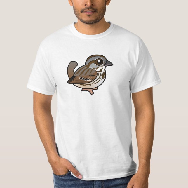 Birdorable Lied-Spatz T-Shirt (Vorderseite)