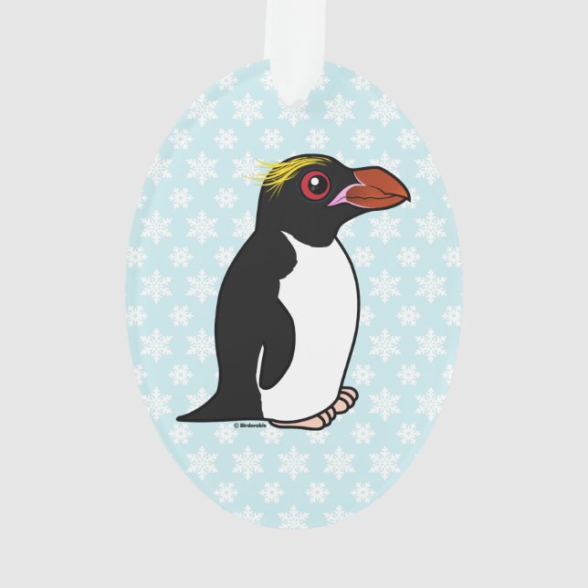 Birdorable Makkaroni-Pinguin Ornament (Rückseite)