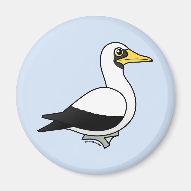 Birdorable Masked Booby Magnet (Vorne)