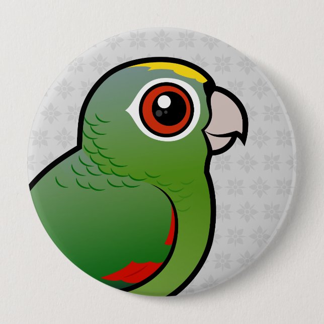 Birdorable mehliger Papagei Button (Vorderseite)