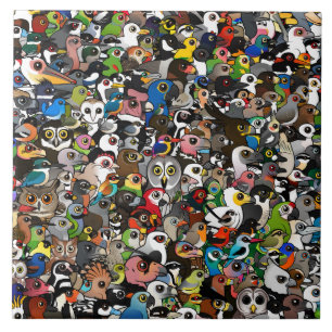 Birdorable Menge Fliese