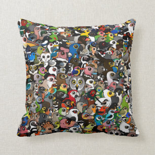Birdorable Menge Kissen