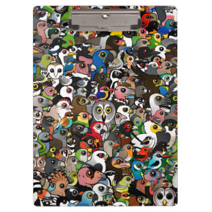 Birdorable Menge Klemmbrett