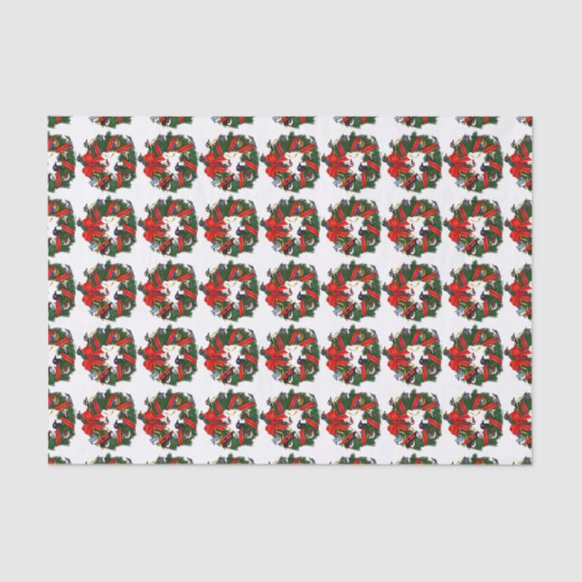 Birdorable NA Backyard Birds Weihnachtsschaden Seidenpapier (Vorderseite)