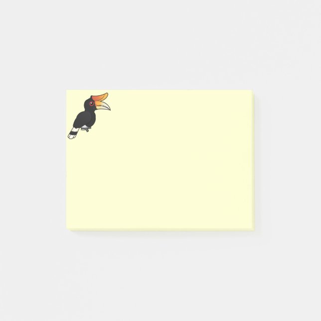 Birdorable NashornHornbill Post-it Klebezettel (Vorderseite)