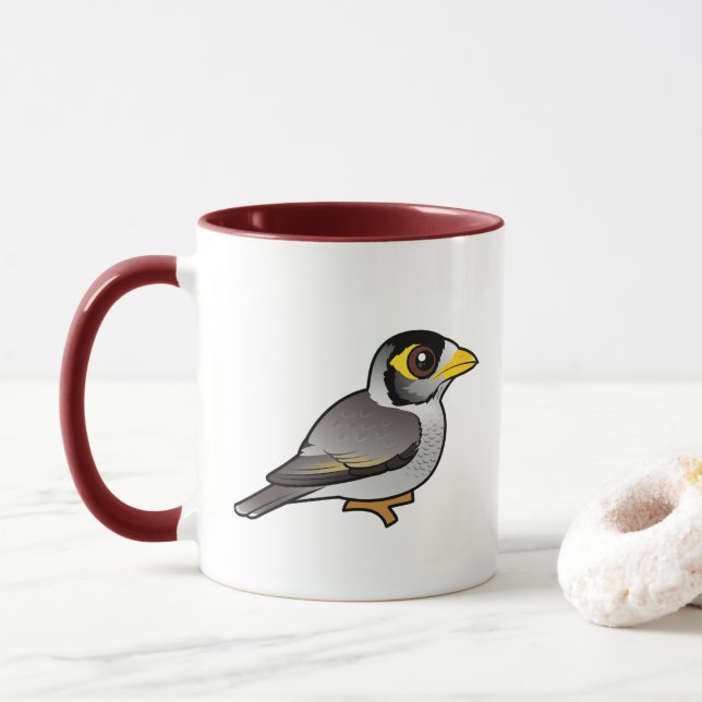 Birdorable Noisy Miner Tasse (Mit Donut)