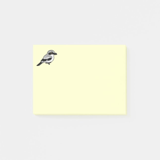 Birdorable NordShrike Post-it Klebezettel (Vorderseite)