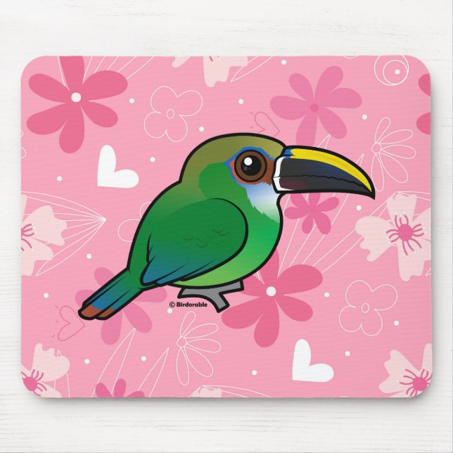 Birdorable Northern Emerald Toucanet Mousepad (Vorne)