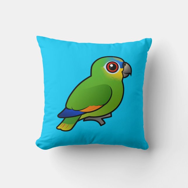 Birdorable Orange-winged Amazonas Kissen (Vorderseite)
