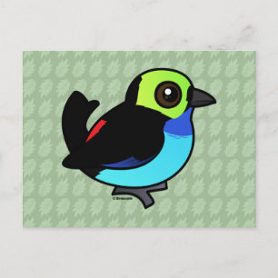 Birdorable Paradise Tanager Postkarte