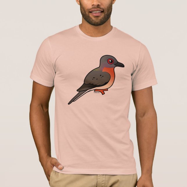 Birdorable Passagier-Taube T-Shirt (Vorderseite)
