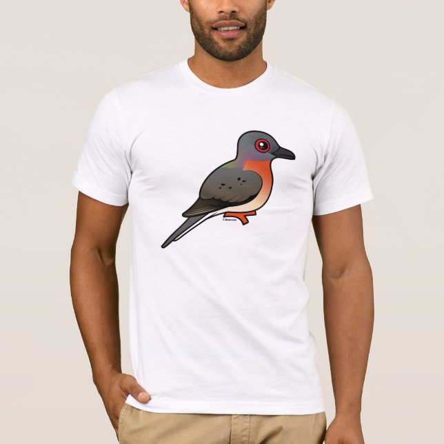 Birdorable Passagier-Taube T-Shirt (Vorderseite)