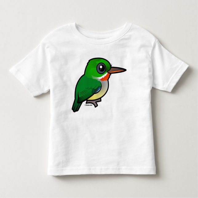 Birdorable Puerto Rican Tody Kleinkind T-shirt (Vorderseite)