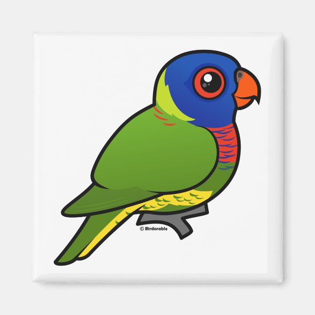 Birdorable Rainbow Lorikeet Magnet (Vorne)