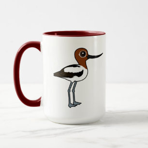 Birdorable Red-halted Avocet Niedlich Cartoon Bird Tasse