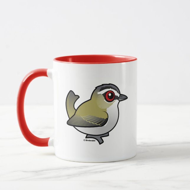 Birdorable Red-mit Augen Vireo Tasse (Links)