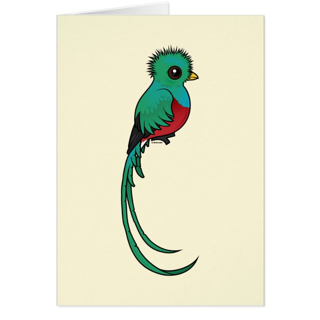 Birdorable Resplendent Quetzal (Vorne)