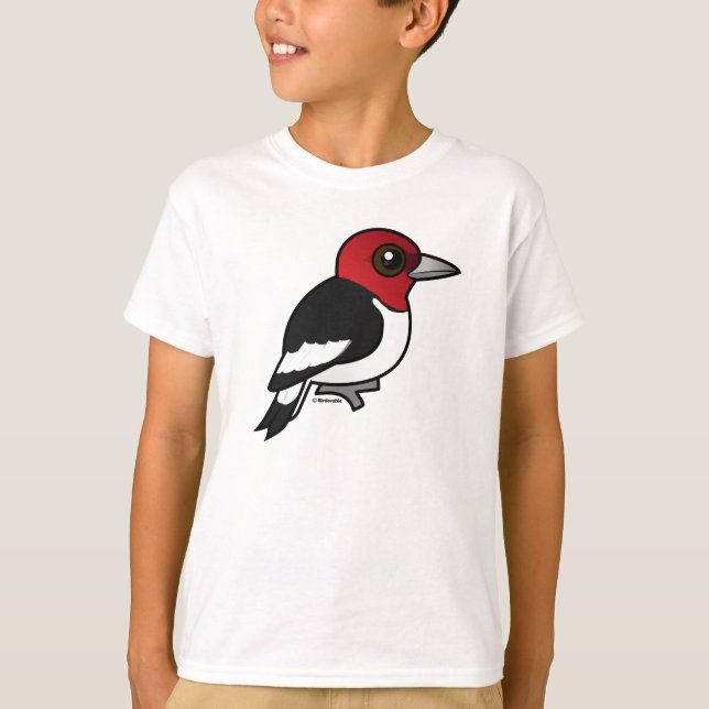 Birdorable Rosenkopfspecht T-Shirt (Vorderseite)