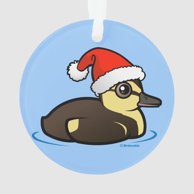 Birdorable Santa Duckling Ornament (Rückseite)