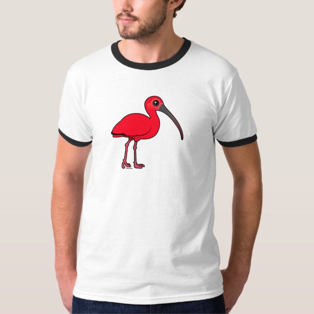 Birdorable Scharlachrot IBIS T-Shirt (Vorderseite)