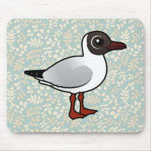 Birdorable schwarzköpfige Möve Mousepad
