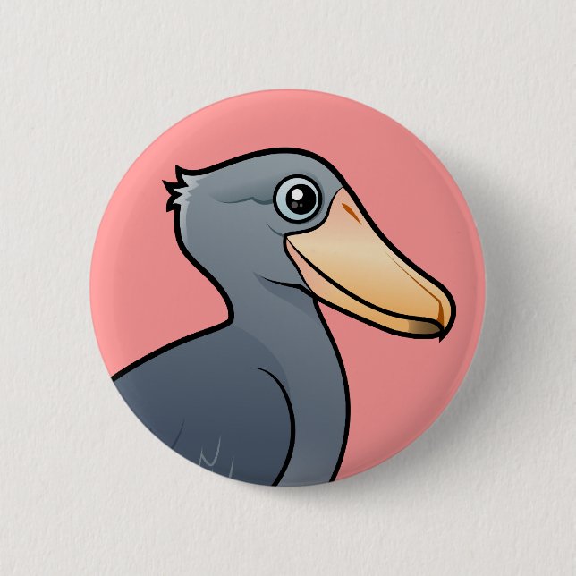Birdorable Shoebill Button (Vorderseite)