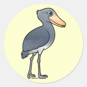 Birdorable Shoebill Runder Aufkleber