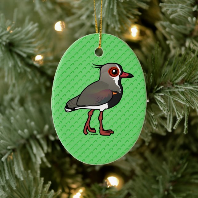 Birdorable Southern Lapwing Keramik Ornament (Baum)