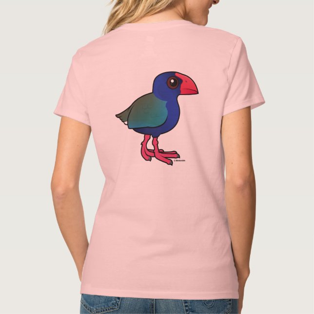 Birdorable Südinsel Takahe T-Shirt (Rückseite)