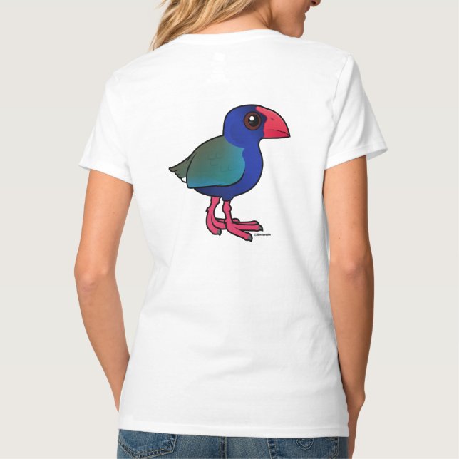 Birdorable Südinsel Takahe T-Shirt (Rückseite)