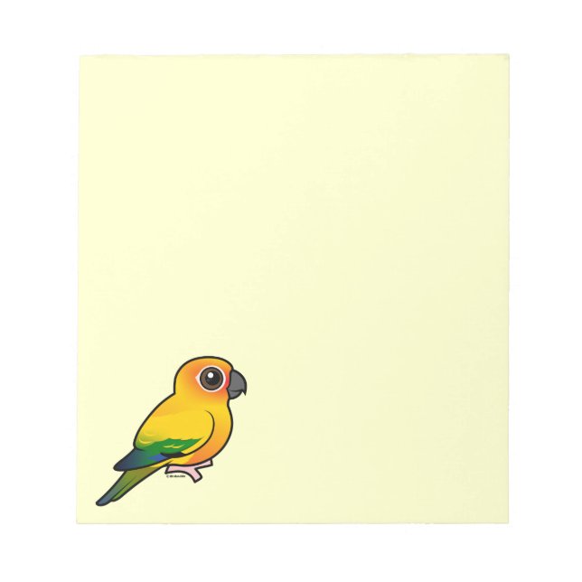 Birdorable Sun Parakeet Notizblock (Vorderseite)