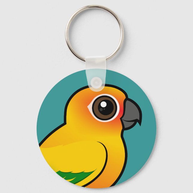 Birdorable Sun Parakeet Schlüsselanhänger (Vorderseite)