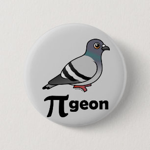 Birdorable Tauben-/Tauben-PU Button