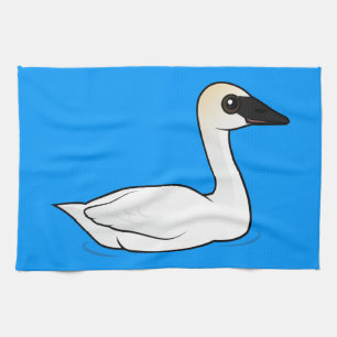 Birdorable Trompeters-Schwan Geschirrtuch