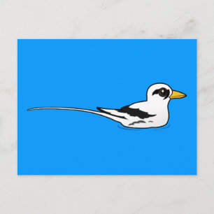 Birdorable Tropicbird als Weißschwanz in der Erhol Postkarte