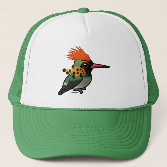 Birdorable Tufted Coquette Truckerkappe (Vorderseite)