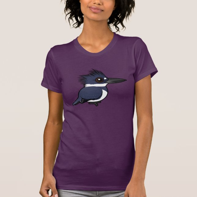 Birdorable umgeschnallter Eisvogel (Mann) T-Shirt (Vorderseite)