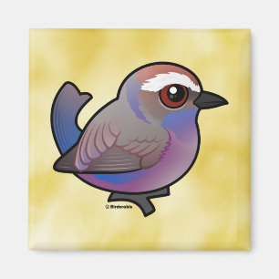 Birdorable, weißbraun Tit-Warbler Magnet