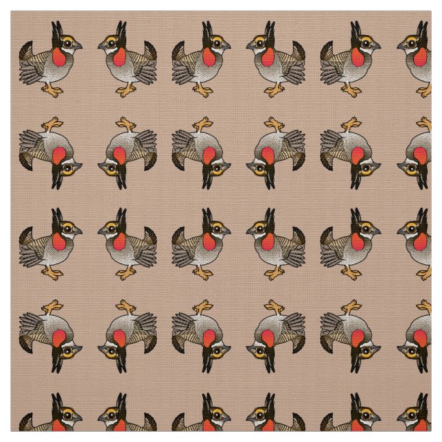 Birdorable wenig Grasland-Huhn Stoff (Muster)